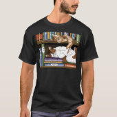 Bibliothek für Katzen buchen T-Shirt (Vorderseite)