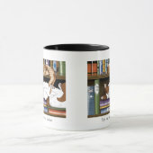Bibliothek für Katzen buchen Tasse (Zentrum)
