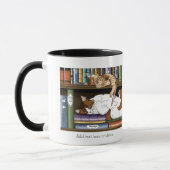 Bibliothek für Katzen buchen Tasse (Links)