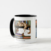 Bibliothek für Katzen buchen Tasse (Vorderseite Links)
