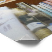 Bibliothek für Liebhaber des Buches Poster (Ecke)