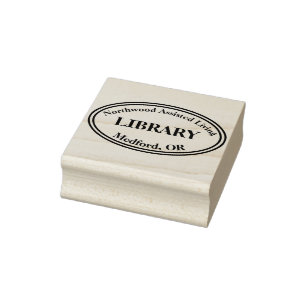 Bibliothek Gummistempel
