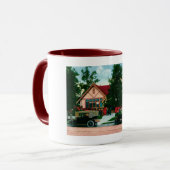 Bibliothek, Hollywood, CA Vintag Tasse (Vorderseite Links)