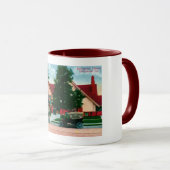 Bibliothek, Hollywood, CA Vintag Tasse (VorderseiteRechts)