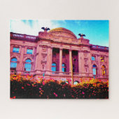 Bibliothek im Frühling Puzzle (Horizontal)