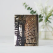 Bibliothek im Long Room, Dublin, Irland Postkarte (Stehend Vorderseite)