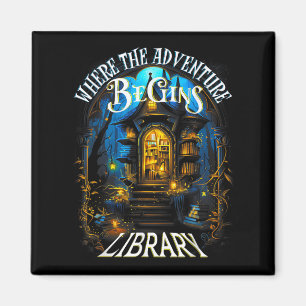 Bibliothek, in der das Abenteuer beginnt, Qu zu le Magnet