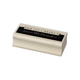 Bibliothek individueller Bücherliebhaber Gummistempel