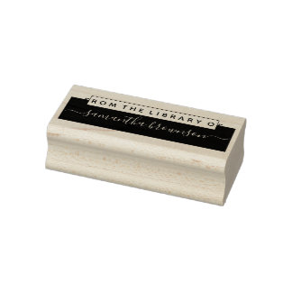 Bibliothek individueller Bücherliebhaber Gummistempel