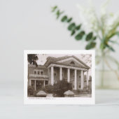 Bibliothek, Jamaika, Queens, New York Vintag Postkarte (Stehend Vorderseite)