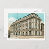 Bibliothek, Jersey City, NJ Vintag Postkarte (Vorne/Hinten)