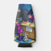 Bibliothek Karo Out Artwork Flaschenkühler (Vorderseite)