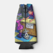 Bibliothek Karo Out Artwork Flaschenkühler (Rückseite)