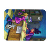 Bibliothek Karo Out Artwork Magnet (Horizontal)