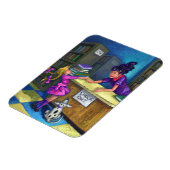 Bibliothek Karo Out Artwork Magnet (Linke Seite)