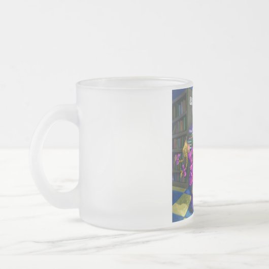 Bibliothek Karo Out Artwork Mattglastasse (Links)