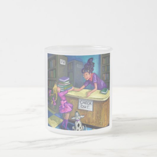 Bibliothek Karo Out Artwork Mattglastasse (Mittel)