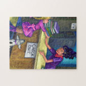 Bibliothek Karo Out Artwork Puzzle (Horizontal)