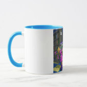 Bibliothek Karo Out Artwork Tasse (Links)