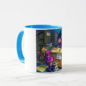 Bibliothek Karo Out Artwork Tasse (Vorderseite Links)