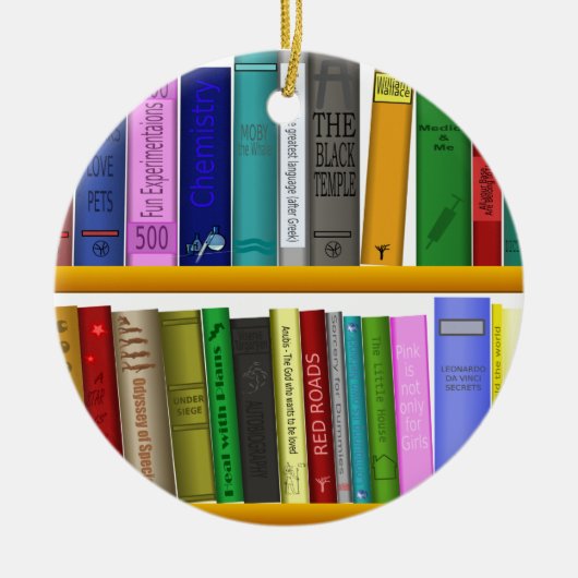 Bibliothek Keramik Ornament (Vorne)