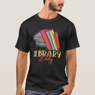 Bibliothek Lady Bookworm Buch T-Shirt