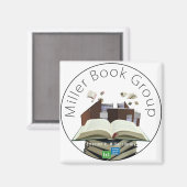 Bibliothek lecken Landkreis: Magnet der Miller Boo (Vorderseite/Rückseite)
