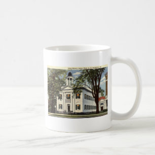 Bibliothek, Lenox, Massachusetts 1932 Vintage Kaffeetasse