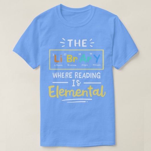 Bibliothek lesen T-Shirt (Design vorne)