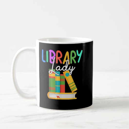 Bibliothek Librarian Library Lady Reading Bookworo Kaffeetasse (Links)