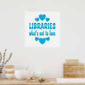 BIBLIOTHEK-LIEBE POSTER (Küche)