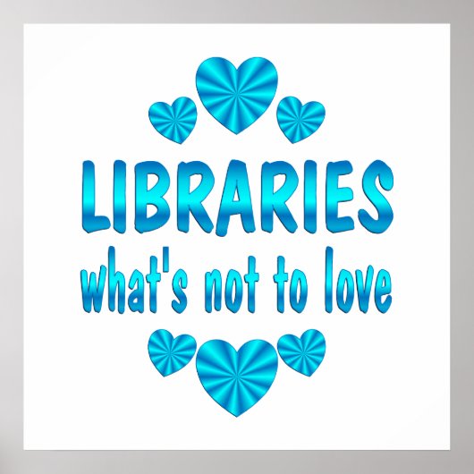 BIBLIOTHEK-LIEBE POSTER (Vorne)