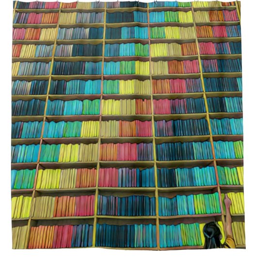 Bibliothek Liebhaber Geschenk Duschvorhang (Vorderseite)