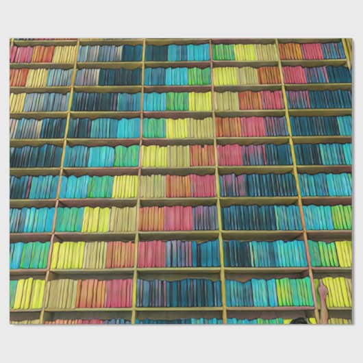 Bibliothek Liebhaber Geschenk Geschenkpapier (Flach)