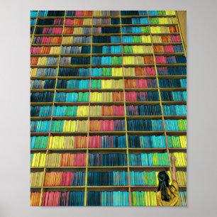 Bibliothek Liebhaber Geschenk Poster