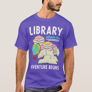 Bibliothek Lustiges Buch Liebhaber Lesen Bibliothe T-Shirt