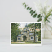 Bibliothek, Madison, New Jersey Vintag Postkarte (Stehend Vorderseite)