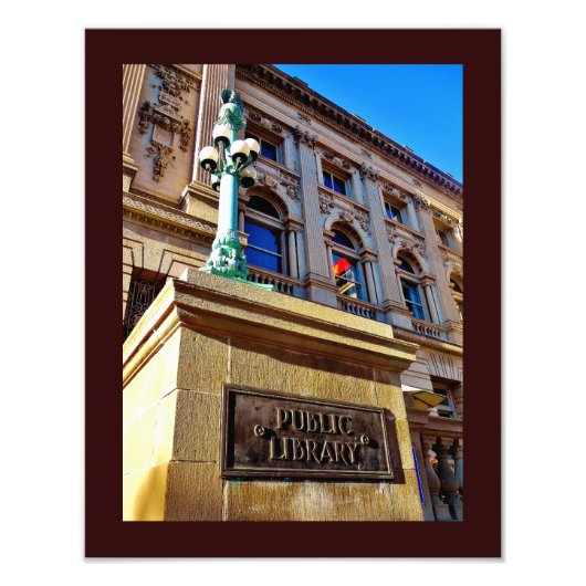Bibliothek Milwaukee Fotodruck (Vorne)