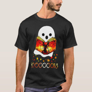 Bibliothek mit Büchern zu Ghost Halloween-Büchern T-Shirt