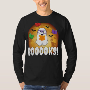 Bibliothek mit Büchern zum Lesen von Ghost-Büchern T-Shirt
