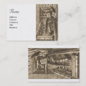 BIBLIOTHEK MIT BÜCHERPearl Visitenkarte (Vorne/Hinten)