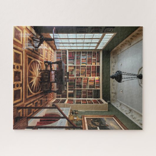 Bibliothek mit Globus Puzzle (Horizontal)