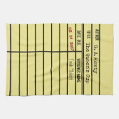 Bibliothek mit Kartendatum Küchentuch - Anpassen (Horizontal)