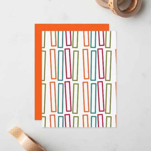 Bibliothek Mitteilungskarte (Vorderseite/Rückseite Beispiel)