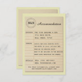 Bibliothek Mr. & Mrs. Begleitkarte (Vorne/Hinten)