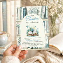 Bibliothek Neues Kapitel Blauer Junge Buch Baby Sh