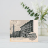 Bibliothek, Newark, NJ Vintag Postkarte (Stehend Vorderseite)