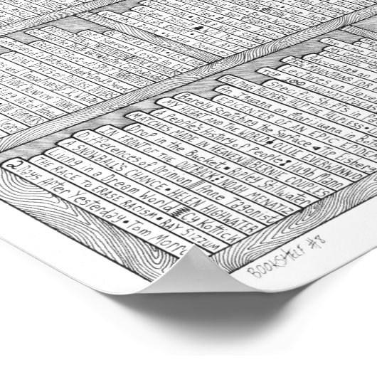 Bibliothek Nr. 8 Poster (Ecke)