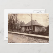 Bibliothek, Nutley, NJ 1913 Vintag Postkarte (Vorne/Hinten)