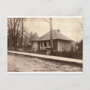 Bibliothek, Nutley, NJ 1913 Vintage Postkarte